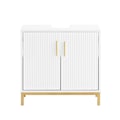 Pikkukuva 2 / 8: SoBuy kylpyhuone kaappi Allaskaappi 2 ovea BZR179-W Under sink cabinet
