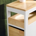 Pikkukuva 5 / 8: SoBuy Kapea kaappi WC-paperirullan pidikekaappi  BZR54-WN White 24*65*82cm