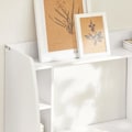 Miniatyrbild 4 av 10: SoBuy,Väggmonterat Skrivbord, Laptopbord, Datorbord,FWT18-W Vit W82 x D39 x H60cm