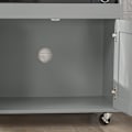 Miniatyrbild 8 av 9: SoBuy Kökshylla Mikrovågsskåp Köksskåp hjul Sideboard FSB78-HG Gray