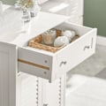 Miniatyrbillede 5 af 11: SoBuyBadeværelsesskab med jalousilåger og skuffe, FRG238-W White Wall cabinet