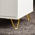 Miniatyrbild 5 av 6: SoBuy Nattduksbord Soffbord Sidobord Sängbord FBT115-L-W 40*40*63cm