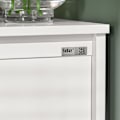 Miniatyrbillede 4 af 8: SoBuy Badeværelsesskab med låger Højt stel hylder BZR13-W White Narrow cabinet