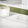 Pikkukuva 4 / 9: SoBuy Kapea kylpyhuone kaappi mukana pyörät Kylpyhuone BZR02-W White.  W70 x D20 x H71cm