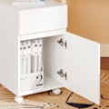 Miniatyrbillede 5 af 8: SoBuy Arkivskab Printer Stand Mobilt Arkivskab Sidebord ASK05-W