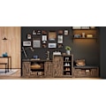 Miniatyrbild 8 av 8: SoBuy Öppet skåp med 2 dörrar Vitrinskåp Skänk FSB60-N Brown Cabinet with 2 doors