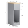Miniatyrbild 2 av 10: SoBuy Nightstand Side Table Sofa Table with Drawer FBT111-HGx2 Grey