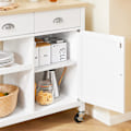 Miniatyrbillede 6 af 9: SoBuy Skænk Serveringsvognen Køkkenø konsolbord FKW62-II-WN White