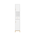 Pikkukuva 2 / 11: SoBuy Kylpyhuonekaappi Korkea kaappi BZR181-W High cabinet