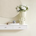 Miniatyrbillede 7 af 10: SoBuy Vægreol med 3 skuffer, hvid FRG43-L-W White Length 93cm
