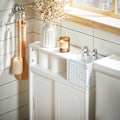 Pikkukuva 4 / 10: SoBuy WC-paperiteline Kylpyhuonekaappi pyörillä BZR176-W