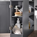 Pikkukuva 5 / 7: SoBuy WC paperiteline kylpyhuone kaappi BZR106-DG Grey Toilet paper holder