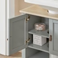 Miniatyrbillede 5 af 7: SoBuy Badeværelsesskab Underskab Underskab til vask BZR69-II-HG Sink cabinet(on floor)