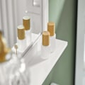 Miniatyrbillede 5 af 7: SoBuy Badeværelsesspejl med hylder FRG129-W White Mirror