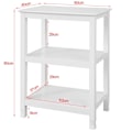 Miniatyrbild 2 av 8: SoBuy, Avlastningsbord, Soffbord, Hallmöbler, FSB18-W White W60 x D40 x H80cm