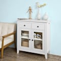 Pikkukuva 1 / 9: SoBuy Eteisen kaappi Kulmakaappi Lipastot ja vitriinit FSB05-W White W80 x D32 x H86cm