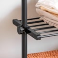 Miniatyrbillede 6 af 10: SoBuy Tøjskinnesystem Tøjstativ justerbare KLS07-SCH Black Length 52-80cm