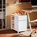 Miniatyrbillede 1 af 8: SoBuy Arkivskab Printer Stand Mobilt Arkivskab Sidebord ASK05-W