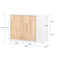 Pikkukuva 2 / 8: SoBuy kylpyhuone kaappi Seinäkaappiin 2 ovea BZR144-WN Wall cabinet