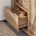 Pikkukuva 6 / 8: SoBuy Kenkäkaappi Kulmakaappi Lipastot ja vitriinit FSB59-BR Wood Cabinet with 1 door