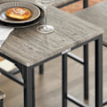 Pikkukuva 5 / 9: SoBuy Baaripöytä ja 4 tuolia Ruokailuryhmä OGT14-N Wood Rectangular table with 4 chairs