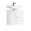Miniatyrbild 2 av 9: SoBuy Tvättställsunderskåp Badrumsskåp FRG237-II-W White Sink cabinet(on floor)