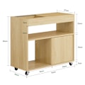 Miniatyrbillede 3 af 8: SoBuy Sengebord Sofabord Mobilt sidebord Endebord FBT152-N