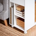 Miniatyrbillede 6 af 9: SoBuy Sidebord Sofabord i c-form Cafébord Sengebord FBT148-W