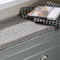 Miniatyrbillede 4 af 8: SoBuy Skobænk Skoholder med sæde Entrébænk Skoskab GråFSR82-L-HG Gray L75*B24*H52cm