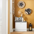 Pikkukuva 1 / 8: SoBuy Kenkähylly penkki säilytyspenkki Kenkäkaappi FSR16-K-W White+Gray 60*30*47cm