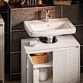 Pikkukuva 4 / 10: SoBuy kylpyhuone kaappi Allaskaappi 2 ovea BZR157-W Under sink cabinet