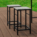 Miniatyrbild 7 av 7: SoBuy Barbord och 4 pallar, Matgrupp,OGT11-HG Grey Table with 4 stools