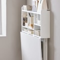 Miniatyrbillede 6 af 7: SoBuy skrivebord med reol Træfoldebord FWT07-II-W