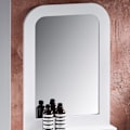 Miniatyrbillede 4 af 6: SoBuy Spejl til Badeværelset Badeværelsesreol BZR162-W Mirror