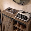 Pikkukuva 3 / 8: SoBuy Kenkäkaappi Kulmakaappi Lipastot ja vitriinit FSB59-N Brown Cabinet with 1 door