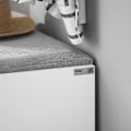 Miniatyrbillede 4 af 9: SoBuy Skobænk med hynde Skoreol med skoopbevaring FSR16-HG White+Gray 60*30*46cm