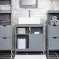 Pikkukuva 2 / 8: SoBuy Allaskaappi 2 ovea harmaa FRG128-SG Grey Sink cabinet(on wall)