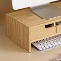 Miniatyrbillede 3 af 7: SoBuy Monitorstativ 2 skuffer Opbevaringsboks  BBF12-N