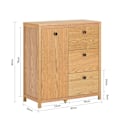 Pikkukuva 2 / 8: SoBuy Korkea kaappi Pyykkikaappi pyykkikorin kanssa BZR97-N Base cabinet with laundry basket
