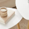 Miniatyrbild 5 av 9: SoBuy Soffbord,Sidobord,Satsbord set om 2,Cafébord,vit,FBT74-W white