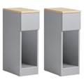 Miniatyrbild 3 av 10: SoBuy Nightstand Side Table Sofa Table with Drawer FBT111-HGx2 Grey