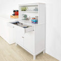 Pikkukuva 7 / 8: SoBuy Keittiön kaapi Lipastot Mikroaaltouuniteline FSB26-W Color W90 x D40 x H148cm