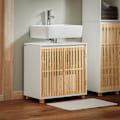 Miniatyrbild 1 av 8: SoBuy Tvättställsunderskåp Badrumsskåp Badrumsmöbler BZR125-W Under sink cabinet