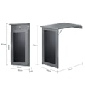 Miniatyrbild 2 av 10: SoBuy Fällbart väggbord klaffbord Väggbord FWT20-HG GREY