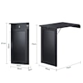 Miniatyrbild 2 av 9: SoBuy Fällbart väggbord klaffbord Väggbord FWT20-SCH BLACK