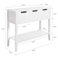 Miniatyrbillede 3 af 7: SoBuy Skænk konsolbord Vitrineskab Kommodeskab FSB51-W White