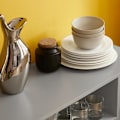 Miniatyrbillede 4 af 9: SoBuy Konsolbord Vitrineskab Sidebord FSB82-HG Grey