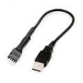 Miniatyrbilde 1 av 5: 9-pin USB hann til enkel USB Type-A hannkabel