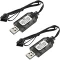 2-delad 7,4V USB-laddningskabel för RC-bilar, RC-båtar, RC-drönare, RC-flygplan och andra fjärrstyrda leksaker