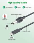Miniatyrbillede 4 af 5: Starlink Mini 10ft USB-C til DC-strømkabel, 100W inputtype, USB-C lige-tilslutningskabel til Starlink Mini